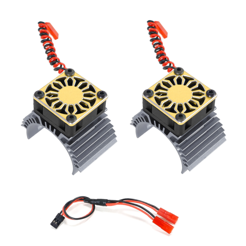 GREOHNMPAW RC Car 540 550 3650 3660 3665 Motore Elettrico Brushless Copertura Dissipatore di Ventola di Raffreddamento per 124017 124016 Parti Blu