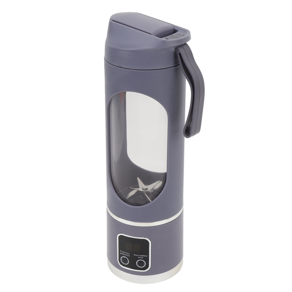 Rechargeable Portable Blender Cup 450ML Gray Purple 25W-image-OPC-PJ9NTKF-NEW