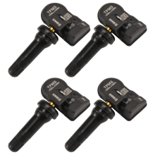 4-Pack Programmable TPMS Sensors SW2IN1 315/433MHz 2-in-1 Universal Tire Pressure Monitor - Black