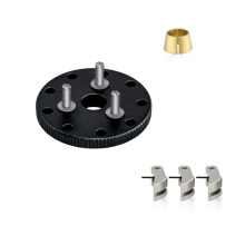 Kit de embrague de volante de inercia de metal 4142, 4146 y 3281 para coche RC 1/10 Nitro/ Stampede/Jato/ T-/Nitro, color negro