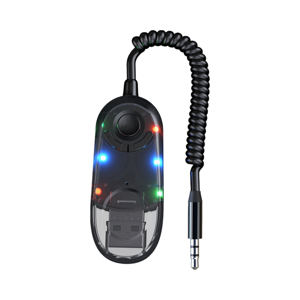 Aux Bluetooth Car Adapter Dongle Cable For Speaker Receiver Usb To 3.5Mm Jack Audio Music 4853041840298