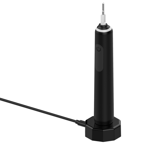 Base de carga con cable USB C, cable de carga magnético para cepillo de dientes eléctrico, cable rápido negro 2