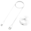 Base de carga con cable USB C, cable de carga magnético para cepillo de dientes eléctrico, cable rápido blanco 2