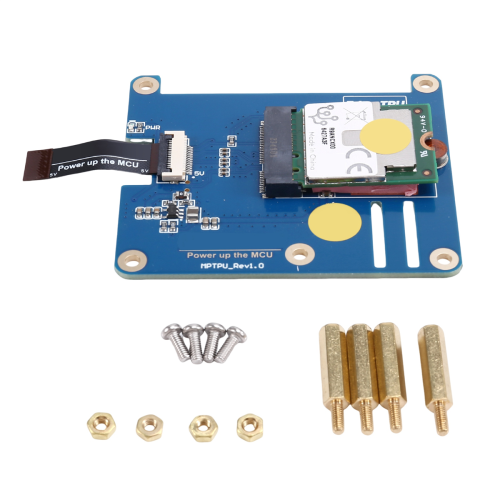 for 5 MPTPU AI Kit - 2TOPS PCIe TPU HAT Pi5, Enhanced Machine Learning Capabilities B 1