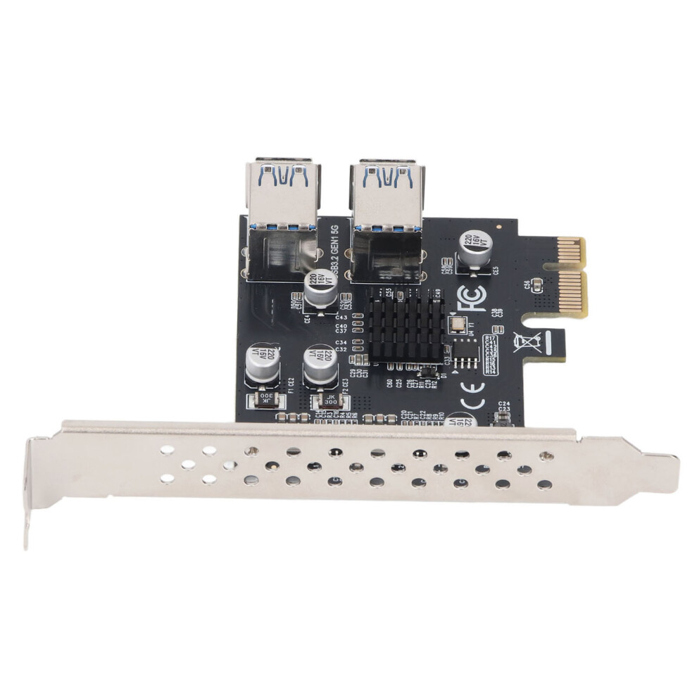 Usb 3.2 Gen1 Pcie 1X To 4 Port Adapter Card 5Gbps Usb A Extender 4 Ports 7891331213749