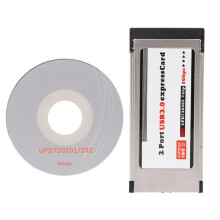Konwerter PCI-E PCI Express na USB 3.0 2-portowy 34 mm Expresscard