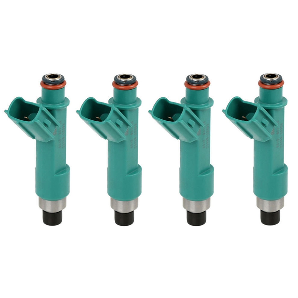 4Pcs Car Fuel Injector Nozzle 23250-28080 For 2.4L 2004-2008 Green 4853041868087