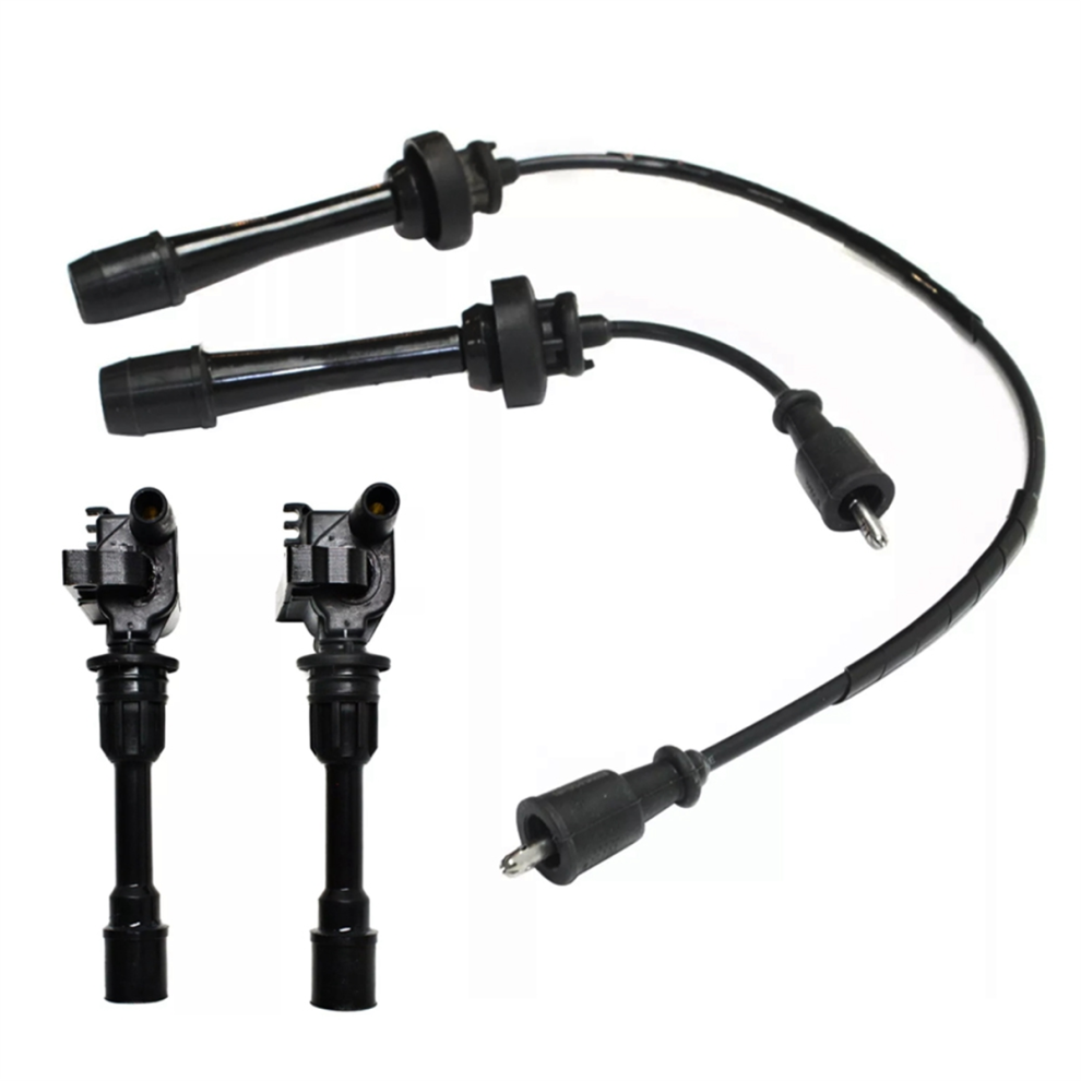 Car Ignition Coil & Spark Plug Wire Kit For Mp3 Protege5 Uf407, 1756199 4853041868001