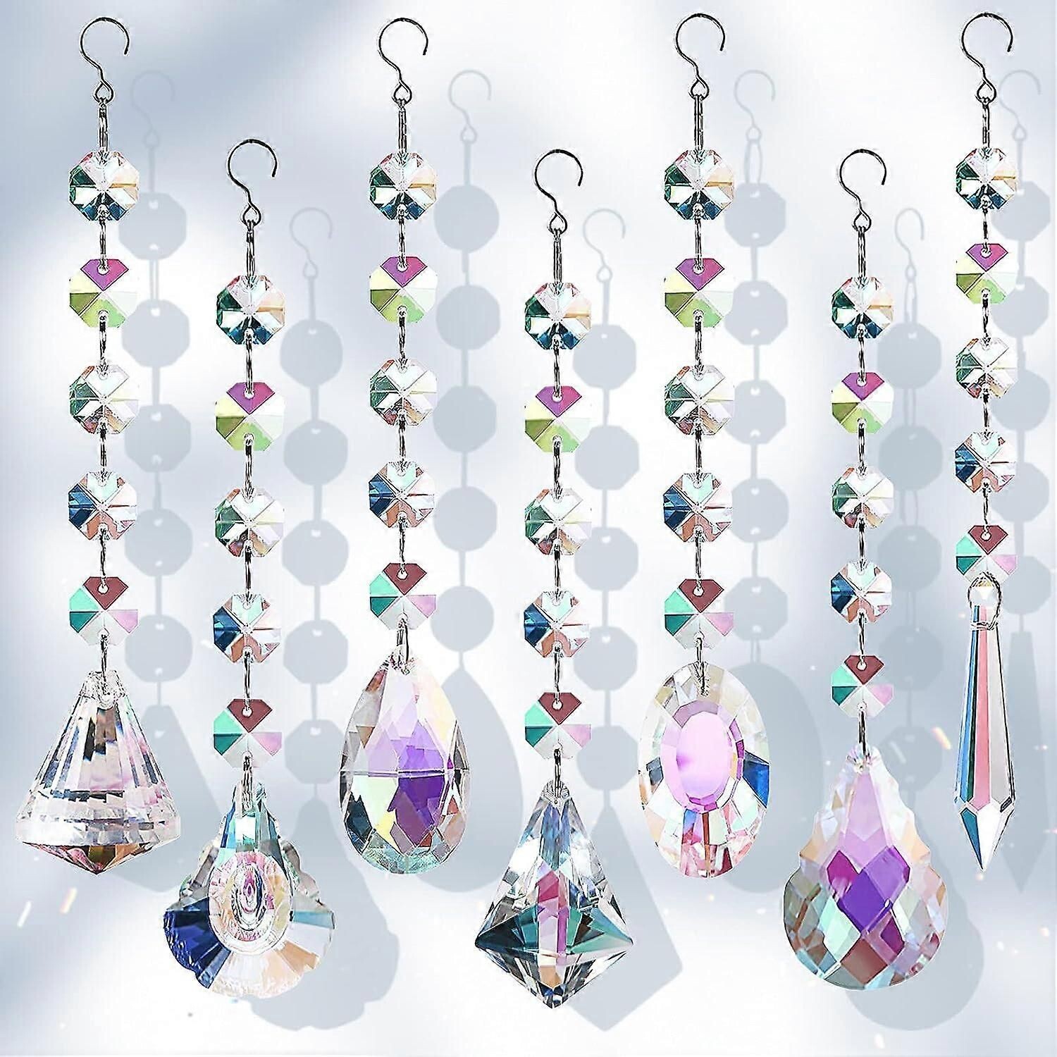 Lot De 2 Attrape-soleil En Cristal Coloré De 120 Mm à Suspendre Pour Fenêtre, Décoration De Maison, Jardin