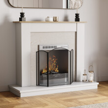 Selby 3 Panel Fire Guard - Freestanding Fireplace Screen Protector