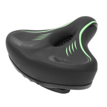 Bequemer PU-Leder-Sattel mit Memory-Schaum für Mountain- und Rennräder, Grün