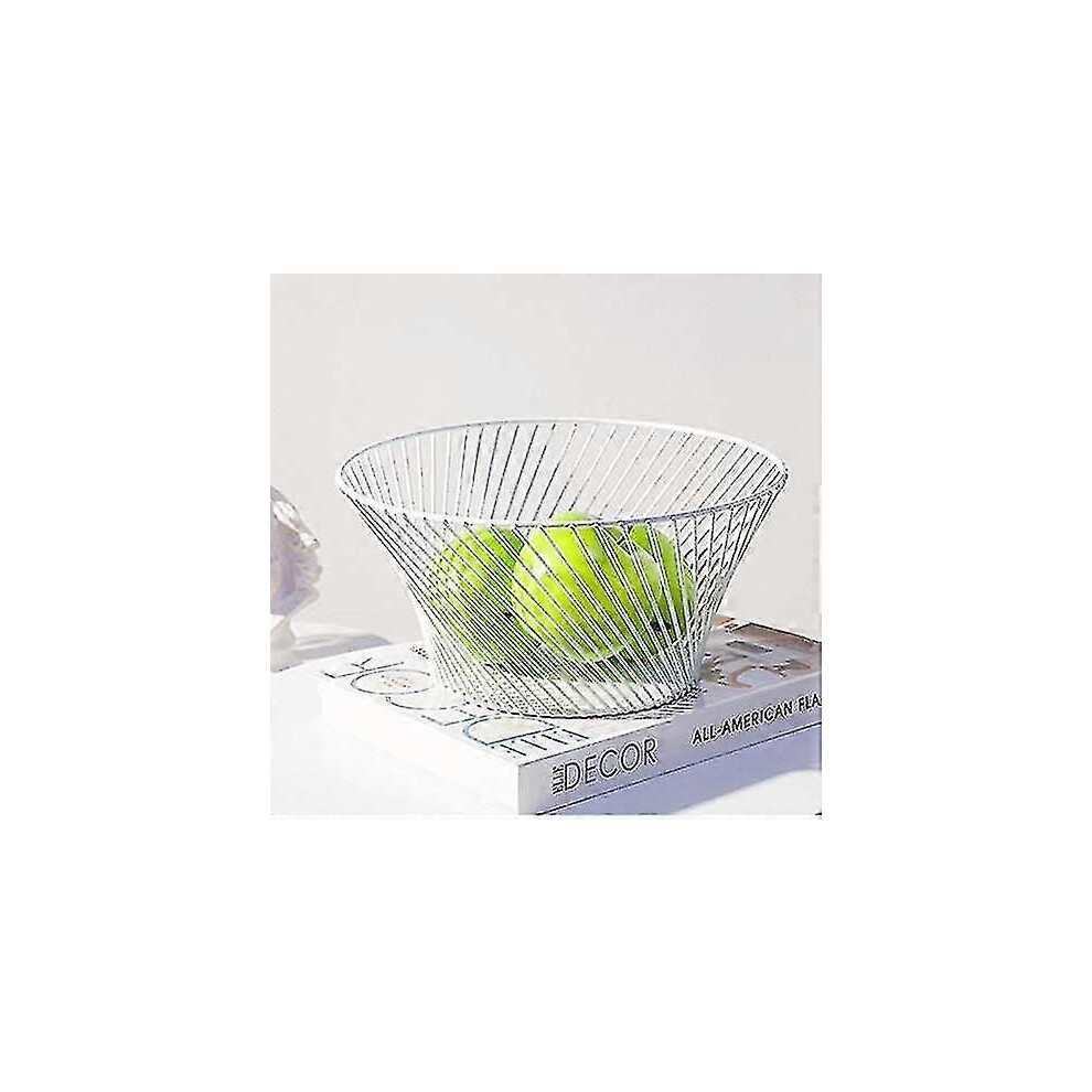 Corbeille à Fruits En Métal 3 Étages - Panier à Bonbons Et Gâteaux - Design Lotus Élégant