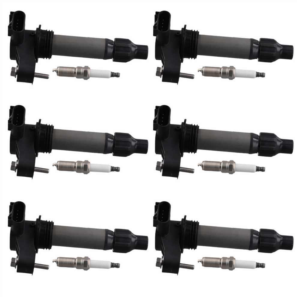 6 Ignition Coil + Spark Plug For 3.6L Uf569 Black 4853041888535