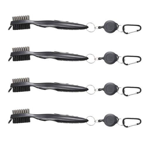 Golf Club Cleaning Brush, Ball Double-Sided Tool, Black 1