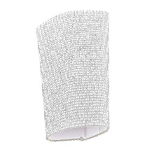 Funkelnde Bling-Mikrofongriffabdeckung 11x5cm mit Strass-Dekor