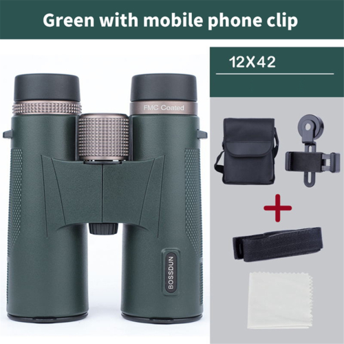 12x42 Professional Binoculars ED Lens BAK4 Prism Waterproof,Army Green 1
