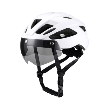 Kask rowerowy dla dorosłych, lekki Microshell, męski i damski, biały