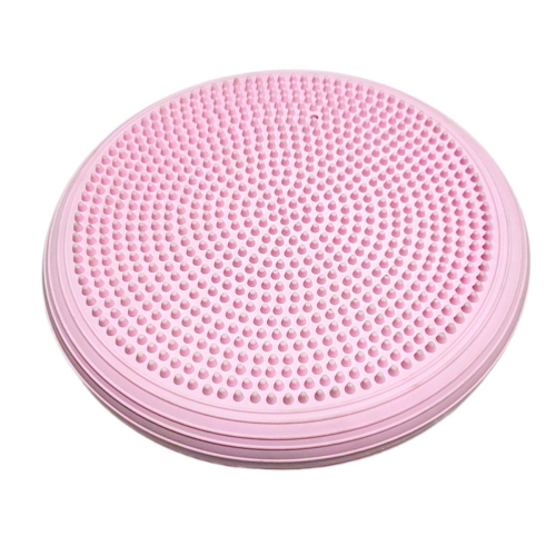Coussin d'équilibre rose pour siège de rééducation et de stabilité