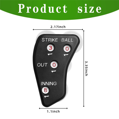 4 Wheel Baseball Umpire Clicker-For Scorekeeper Recording Outs 2
