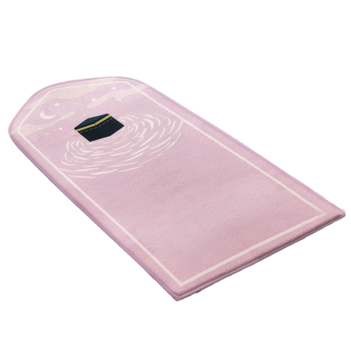 Prayer Rug Mat for Ramadan Portable Soft Meditation mat Pink 1
