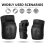 6Pcs Adult/Youth Knee Pads Elbow Wrist Guards L 4