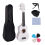 21Inch Ukulele Set for Beginners 4-String with Bag Clip&4 Picks-White 1