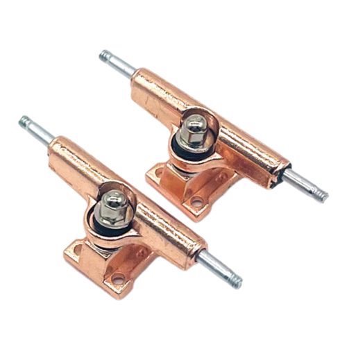 Finger Skateboard avec nouveau support et base en or rose 1