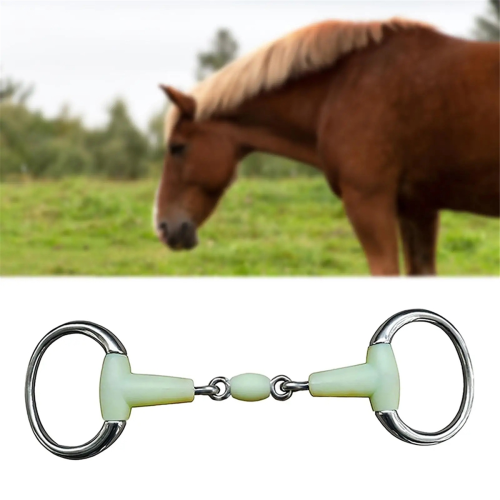 Horse Snaffle Bit, Stainless Steel Loose Ring Mouth Bit 2
