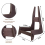 Guitar Floor Bracket Removable Wooden Rack Ukulele Hold A 6