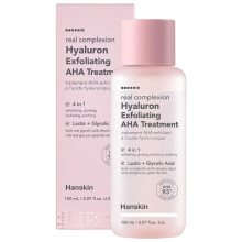 Hanskin Hyaluron Exfoliating AHA Treatment | Gentle exfoliation with AHAs to remove dead skin cells - 150ml