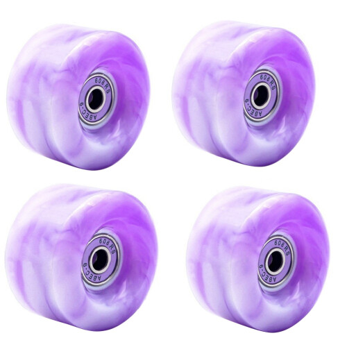Roues 85a Pu JCXYL EV Lot De 4 Roues De Patins à Roulettes Lumineuses