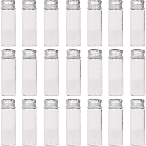2 Tarros De Vidrio 200 Ml Con Tapa - Para Especias, Cosméticos, Almacenaje Pequeño