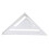 Regla triangular de carpintería 235,00 g plata 1