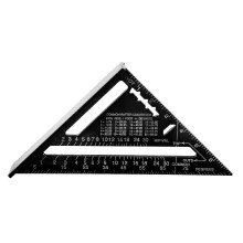 Schwarzes Aluminium-Dreieckslineal 235,00 g