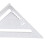 Regla triangular de carpintería 235,00 g plata 5