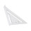 Regla triangular de carpintería 235,00 g plata 14