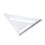 Regla triangular de carpintería 235,00 g plata 10