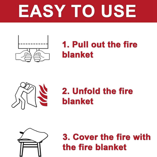 4PCS Emergency Fire Blanket, (78.7Inch X 78.7Inch) 2