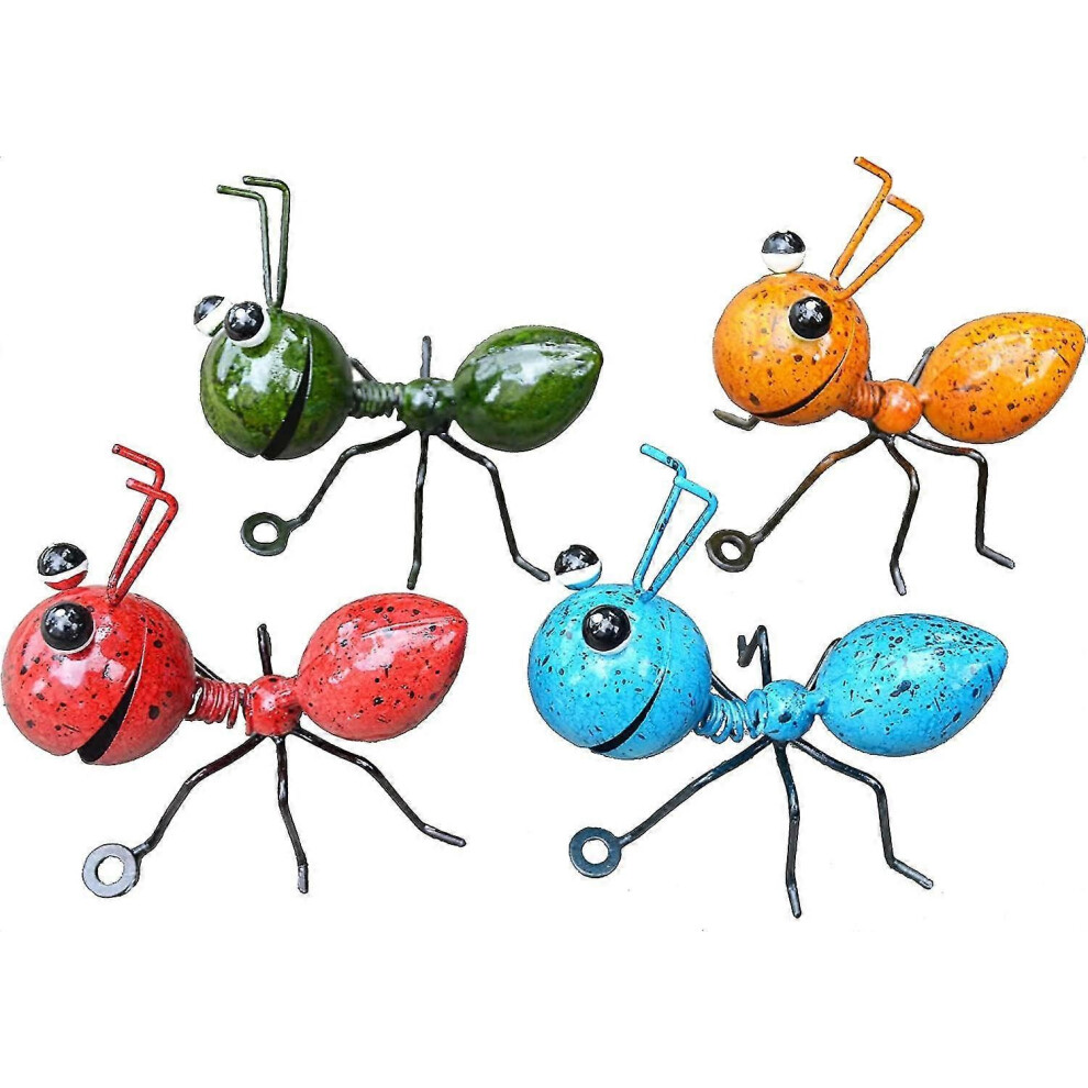 4 Pezzi Di Decorazioni Da Parete In Metallo A Forma Di Formica, Decorazioni Da Giardino Per Interni,