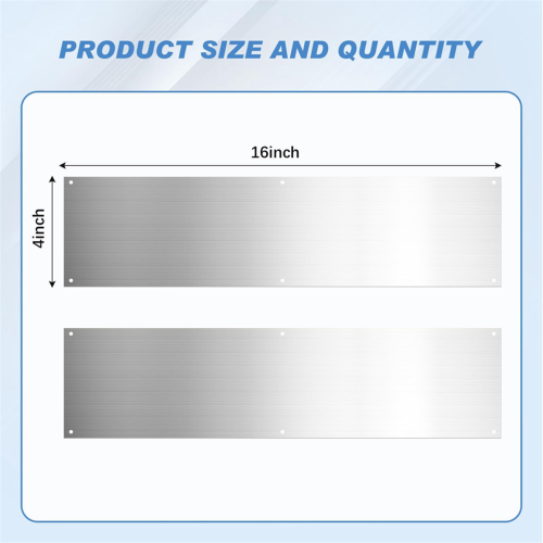 Door Kick Plate Plates for Exterior Doors Aluminum 2