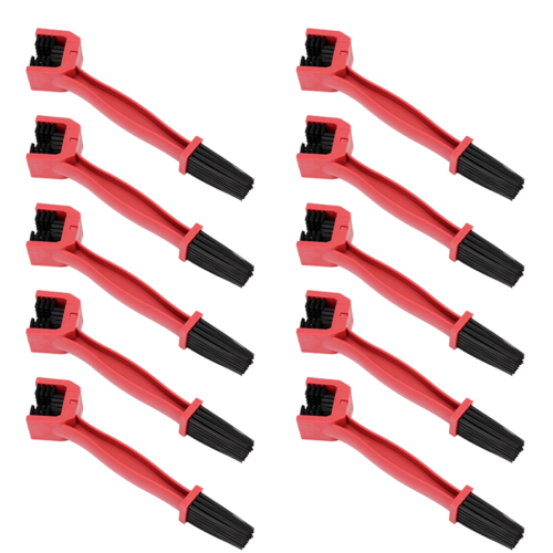Brosses rouges pour chaînes de moto et de vélo
