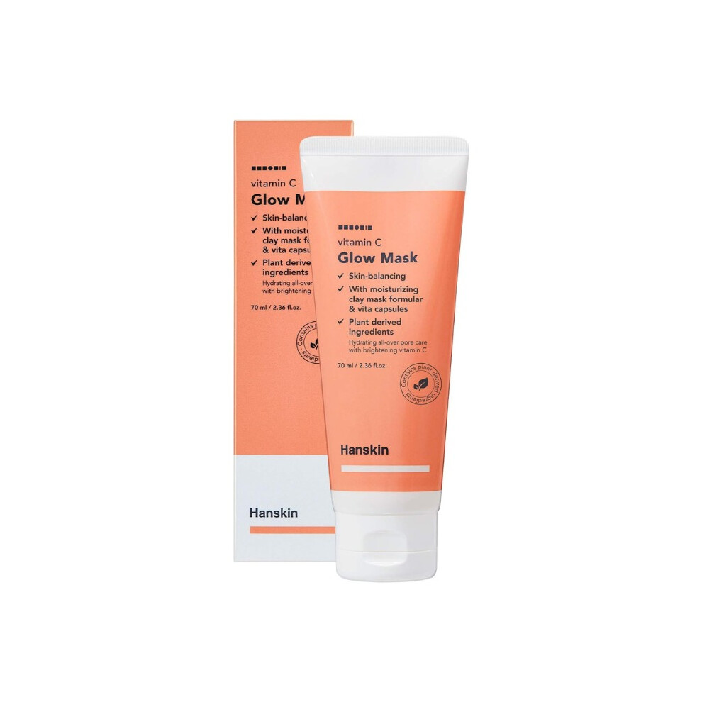 Hanskin Vitamin C Glow Mask | Helps Even Out Skin Tone And Reduce Dullness - 70ml