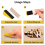 Kit de papier abrasif de précision de type micro, mini bloc de ponçage manuel 3,5 x 1 pouce 7