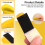 Kit de papier abrasif de précision de type micro, mini bloc de ponçage manuel 3,5 x 1 pouce 6