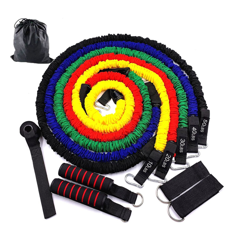 Kepptory 150Lbs Resistance Bands Set Yoga Band Strength Training Exercise