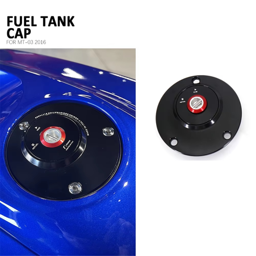 Bouchon de réservoir de carburant pour moto, accessoire bleu 2