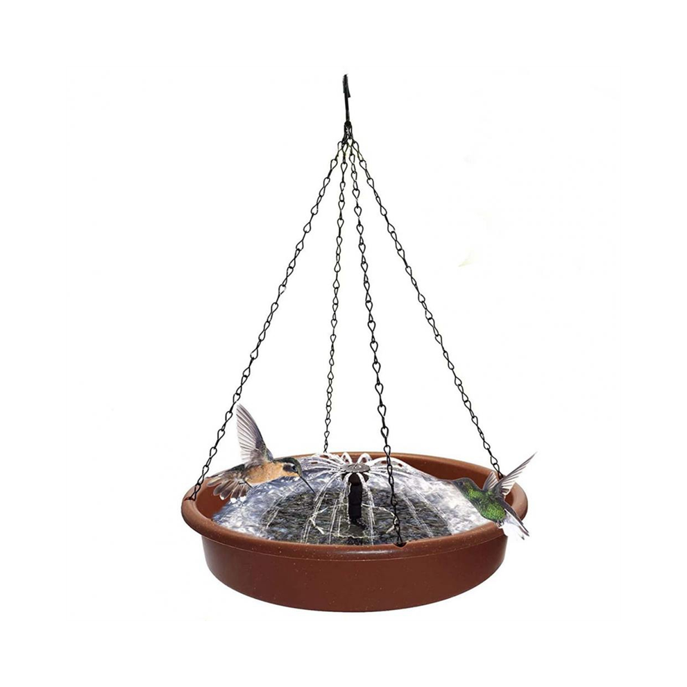 Water Feeder Hangable Sturdy Bird Solar Sprinkler With Pump 4853895332383