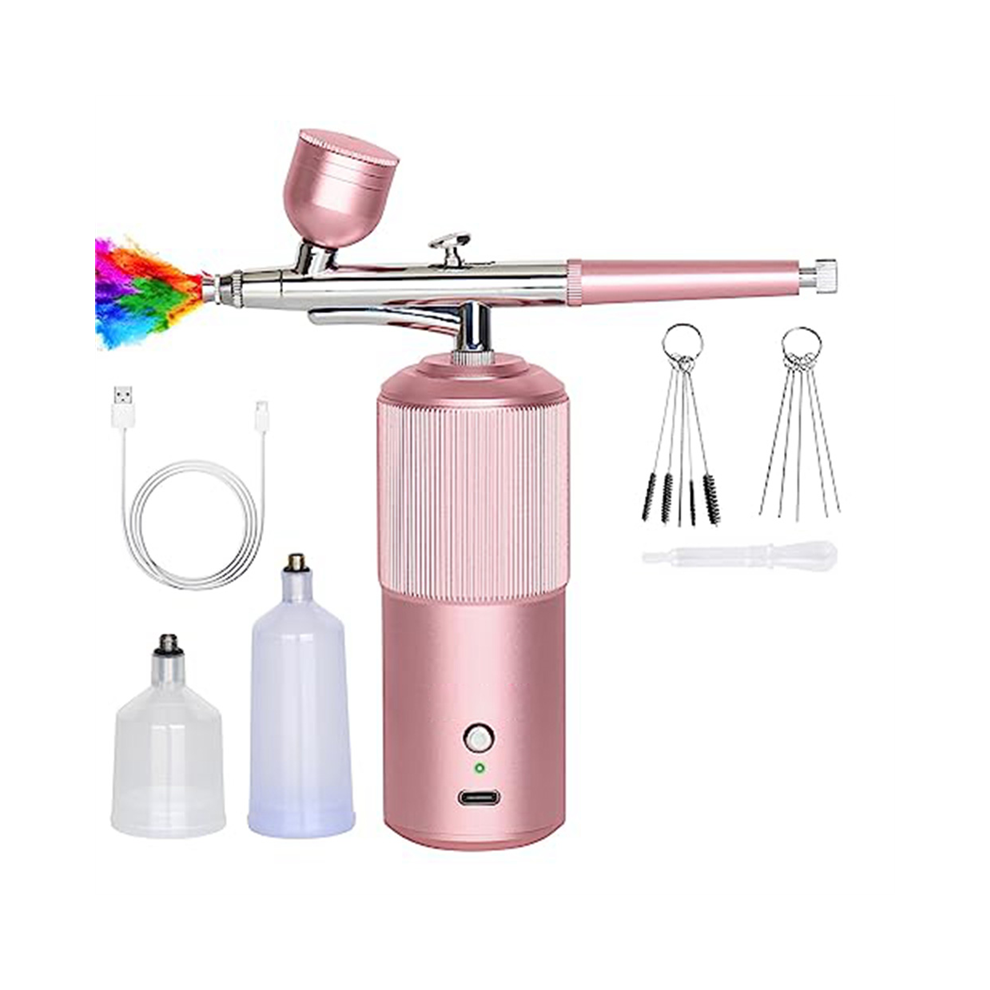 Kepptory Airbrush Kit - Handheld Compressor, For Nail Art, Makeup A