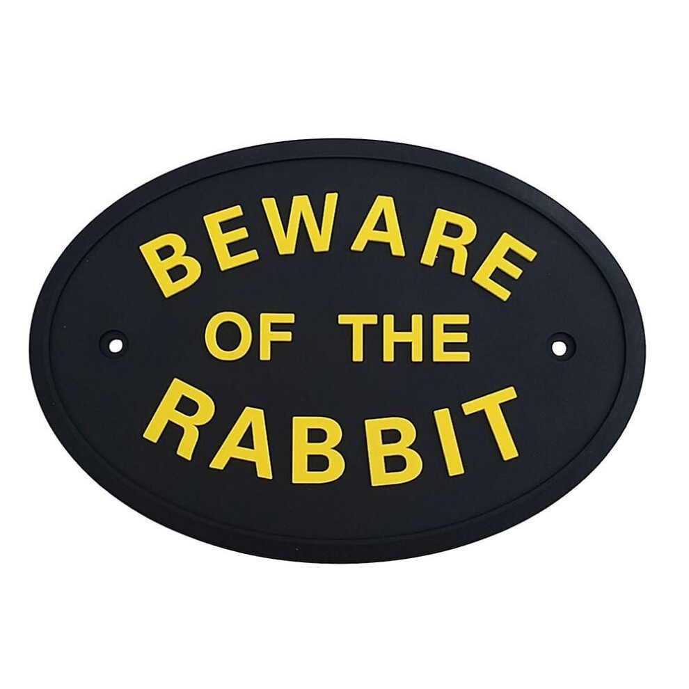 Plaque de porte murale de jardin flexible Plaque de signalisation Attention au lapin