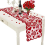 Valentines Day Decor Table Runner, 13 x 72 Inch Red Lace Runner 3